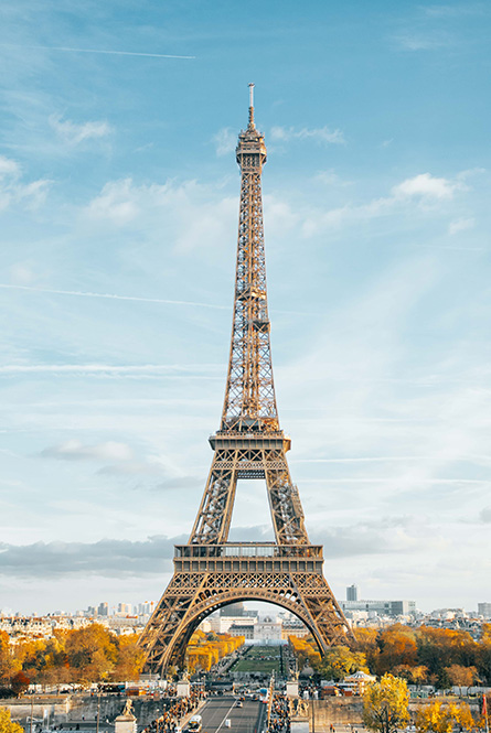 vue de la tour Eiffel à Pari